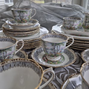 Service de dîner Royal Albert Silver Birch pour 6 personnes