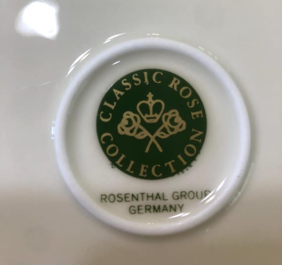 Rosenthal Classic Rose Collection 皿（I-10 Vintage Rosenthal Small Open Plate - 7-1/4