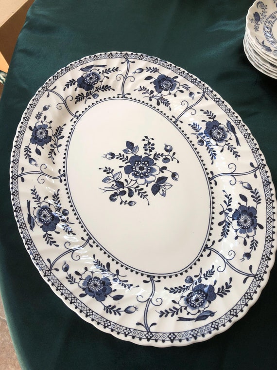 Johnson and Brothers Hand Engraved Under Glaze Vintage Large (16