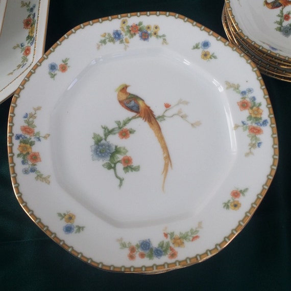Antique Altrohlau Moritz Zdekauer Golden Pheasant, Rare