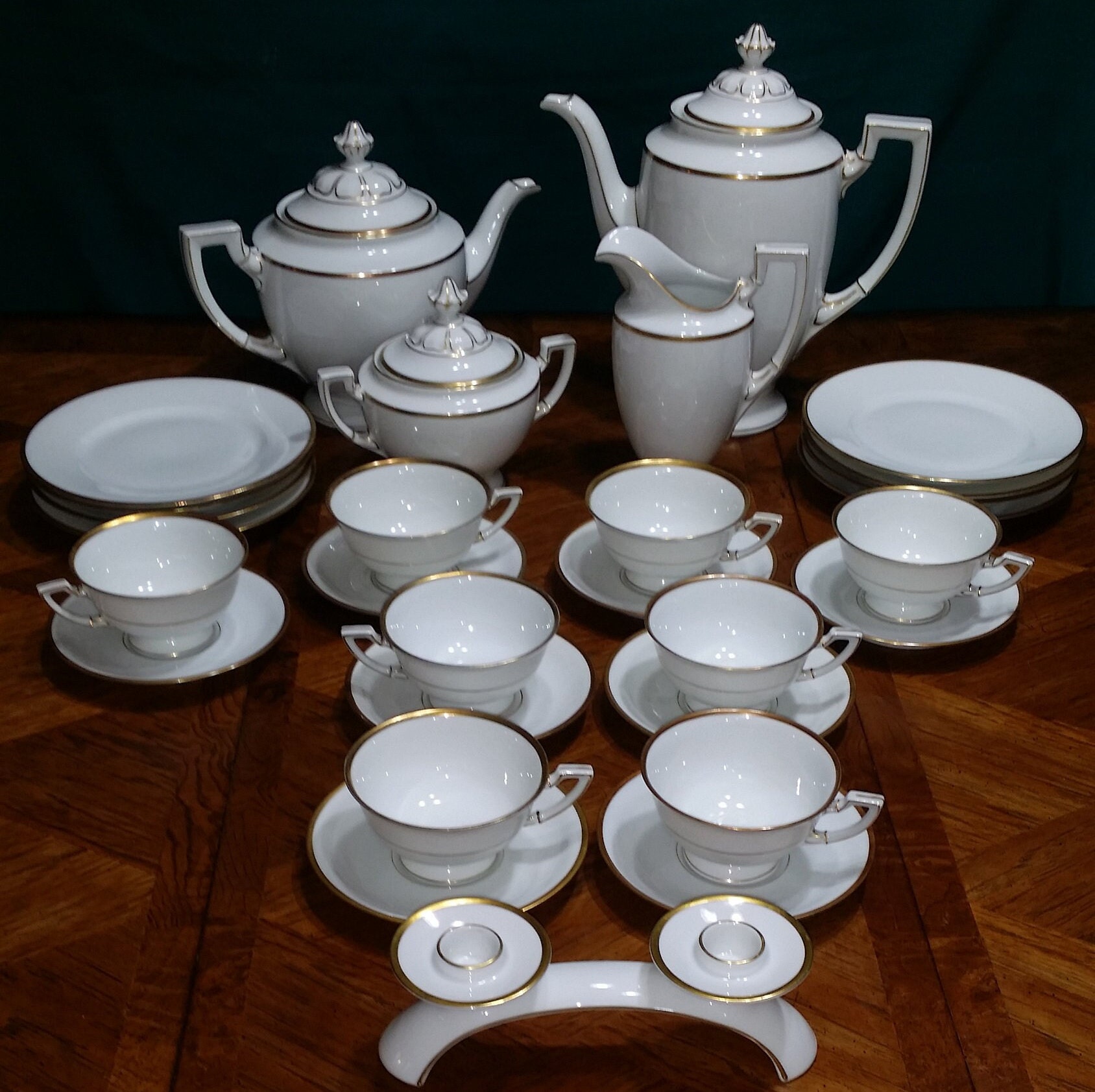 HUTSCHENREUTHER HOHENBERG. Rare Antique Set (1814 - 1914 Bavaria
