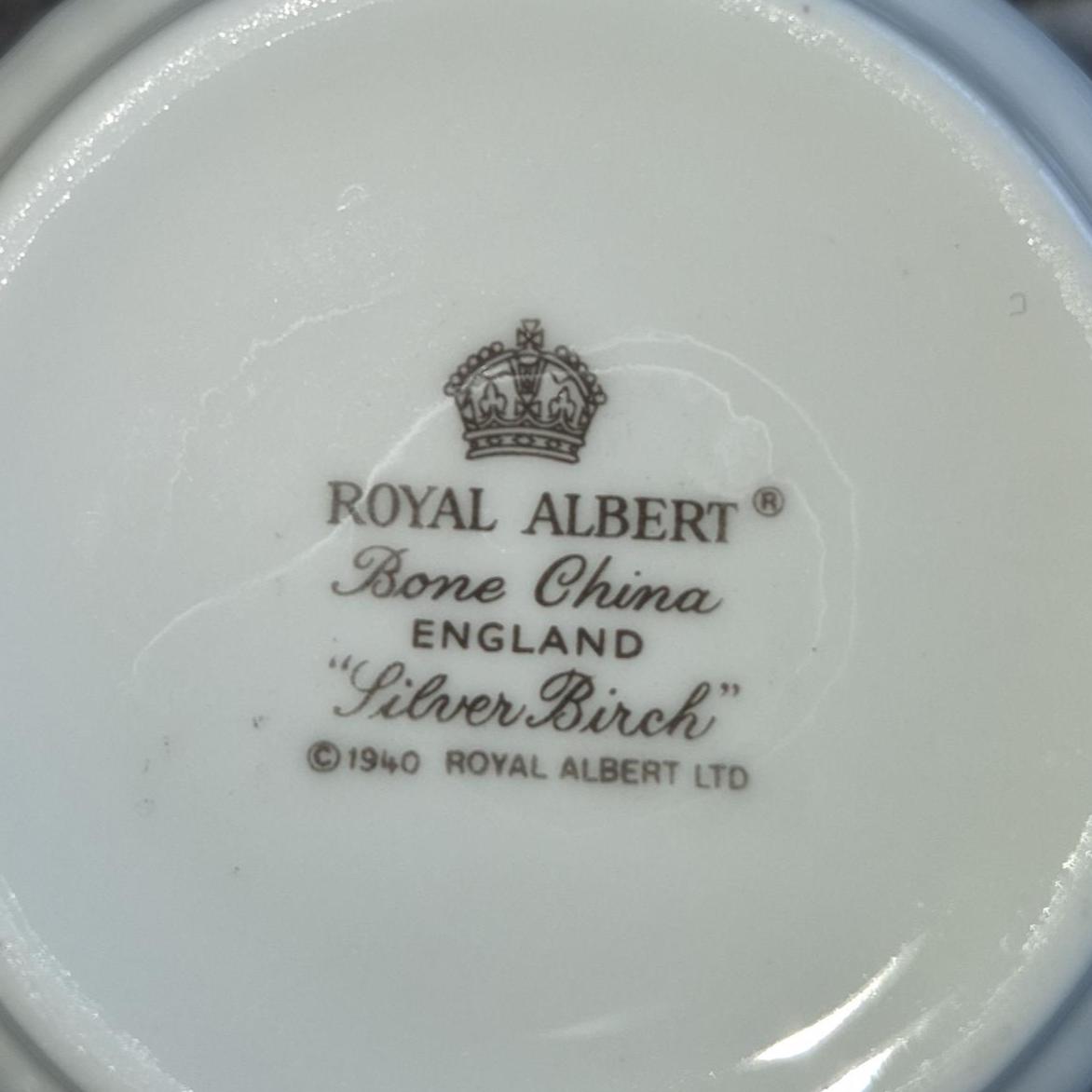 Royal Albert Silver Birch Pattern Dinner Setting for Six - Etsy