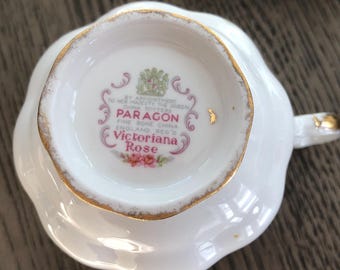 Vintage Paragon Royal Albert Victoriana Rose China, Gold Accents