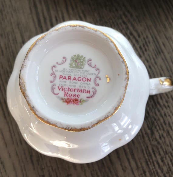 Vintage Paragon Royal Albert Victoriana Rose China, Gold Accents