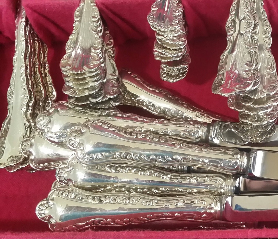 Birks Sterling 103 Pc, Louis XV 8pc Dinner Service for 12 Plus - Main Image