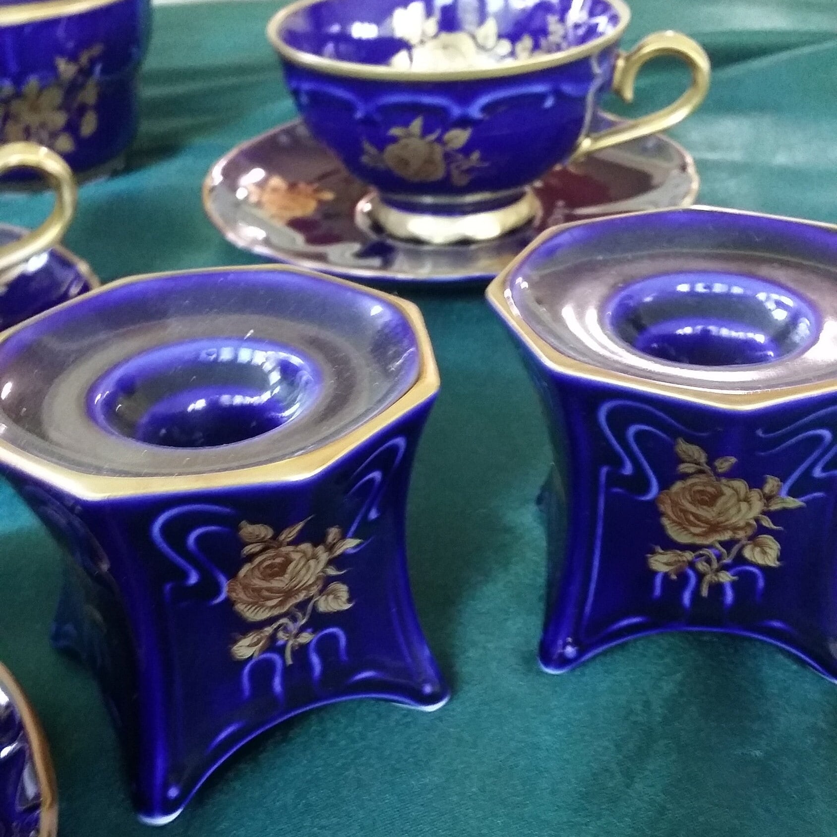 Bareuther Waldsassen Bavaria Germany Gold Tea Cup and Saucer