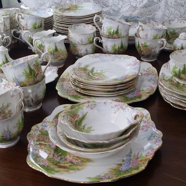 Royal Albert Kentish Rockery, Vintage Sets for 4 or 6