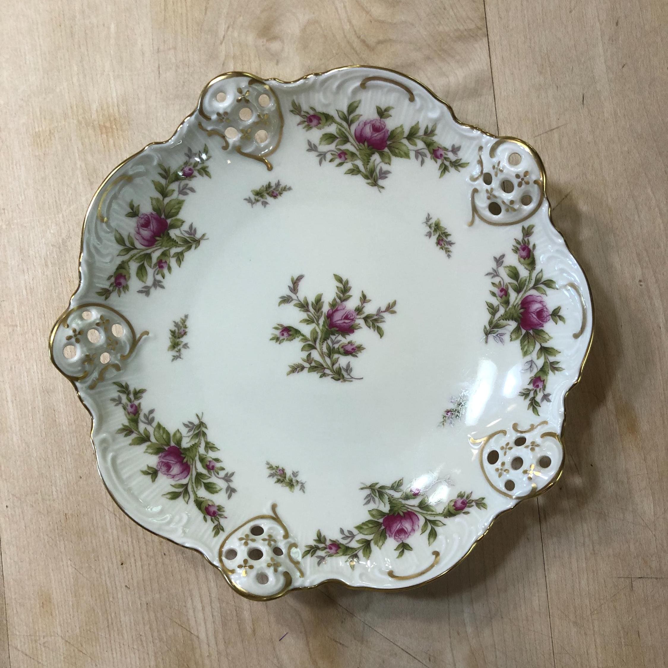 Rosenthal Classic Rose Collection 皿（I-10 Vintage Rosenthal Small Open Plate - 7-1/4