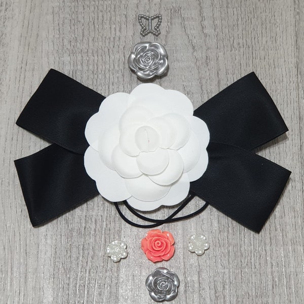 White Hair Accessory Etsy