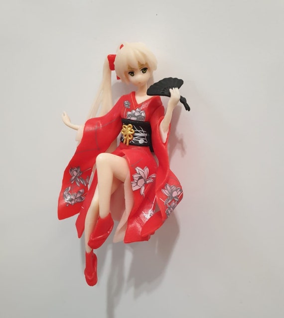 Japanese Anime/japanese Anime Fridge Magnet/japanese Anime Figurine/3d  Japanese Figurine/anime Fridge Magnet/japanese Traditional Kimono 