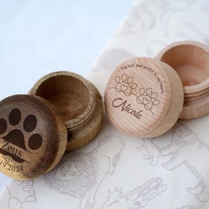 Pet Fur Memory Box, Custom Engraved Dog and Cat Hair Memorial Keepsake, Personalized Pet Memory Box, Pet Memorial Gift, Pet Loss Gift