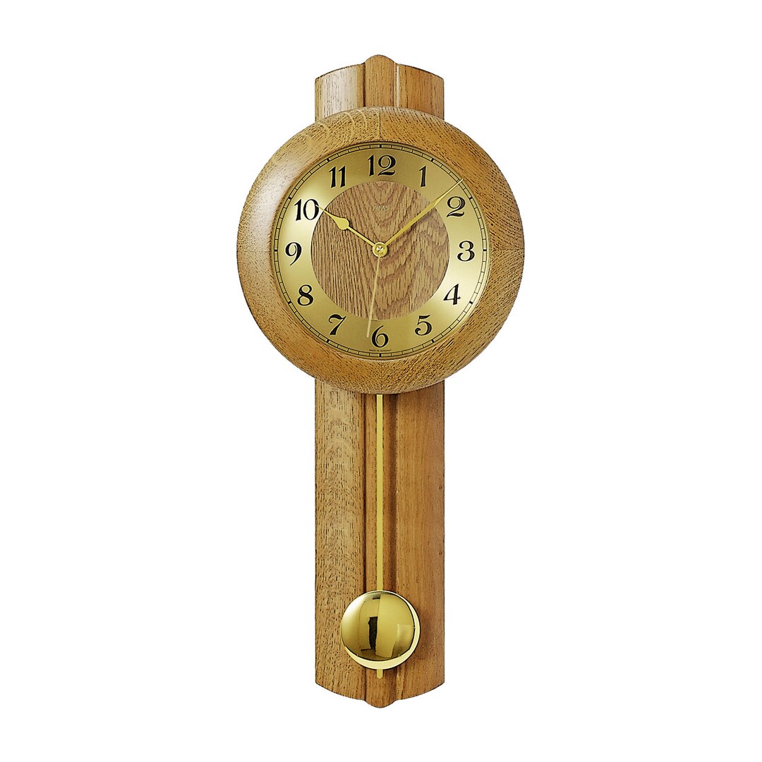 AMS 5165/4 Radiocontrolled Pendulum Clock Solid Wood Oak Etsy