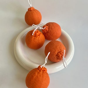 Mini Orange Candle | Handmade Realistic Tangerine Mandarin Citrus Candle | Natural Soywax | Home Scent Decor｜Unique Wedding Birthday Gift