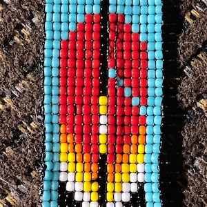 Medicine wheel beaded bracelet