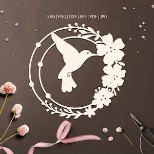 Hummingbird svg for Cricut, Hummingbird svg Cut File, Hummingbird Sillohutte, Hummingbird svg files, SVG Cut files, Paper cut template, PNG