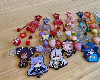Upcycled Genshin Impact Keychain / Bag Charm