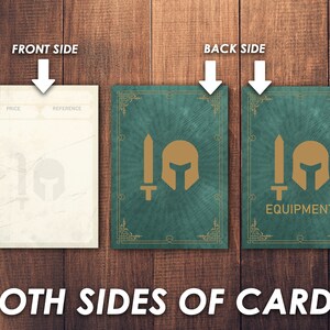 Dnd Equipment Cards | Dnd Accessories | Custom Blank Cards| Printable ...