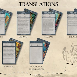 DnD Spell Cards BUNDLE | Dnd 2014 and 2024 Update Illustrated Spell Cards | Dungeons and Dragons 5e | d&d Spellbook | Tarot Size Cards image 6