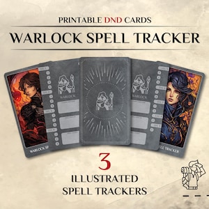 D&D Warlock Spell Slot Tracker Card: Dungeons and Dragons 5e (PDF)