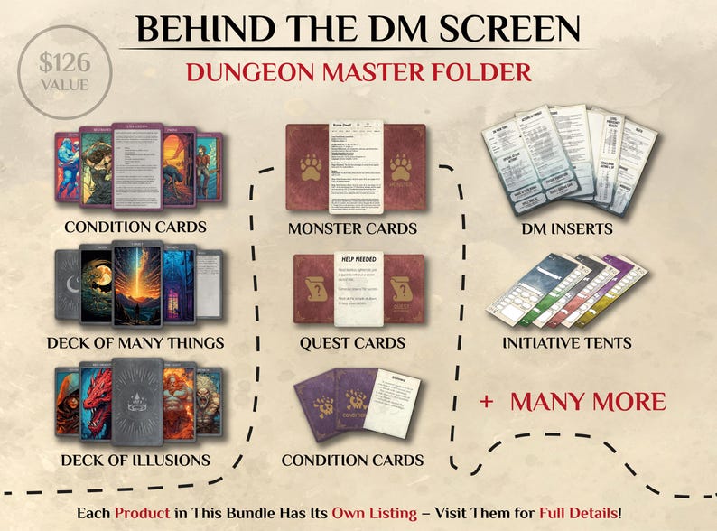 DnD Ultimate Bundle | D&D Dungeon Master Bundle | Whole Store of Dungeons and Dragons | Digital Download folder | D and D 5e 2024 Compatible image 5