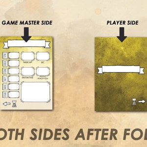D&amp;D 5e Initiative Tracker Printable Dungeons and Dragons Character ...