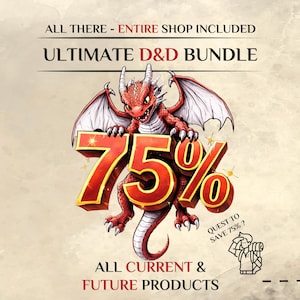DnD Ultimate Bundle | D&D Dungeon Master Bundle | Whole Store of Dungeons and Dragons | Digital Download folder | D and D 5e 2024 Compatible