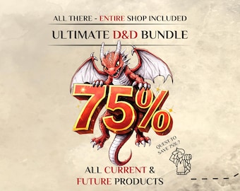 DnD Ultimate Bundle | D&D Dungeon Master Bundle | Whole Store of Dungeons and Dragons | Digital Download folder | D and D 5e 2024 Compatible