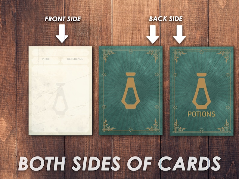 Dnd POTIONS Cards Dnd Healing Potion Printable Dungeons - Etsy