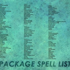 Dnd Bard Spell Cards | Dnd Spellbook | Printable | D&amp;D Accessories ...