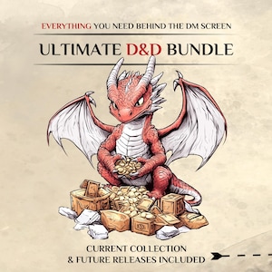 Ultimate DnD Bundle 5e & 2024 | Printable Cards and Dungeon Master Tools | Digital Download