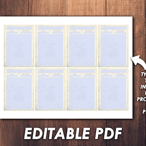 Dnd Trade Goods Cards | Dnd Accessories | Custom Blank Cards| Printable ...