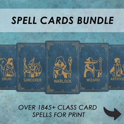 Brand New Dungeons & Dragons Spellbook Cards - Roleplaying Game Accessory