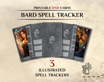 D&D Bard Spell Slot Tracker Card: Dungeons and Dragons 5e (PDF)