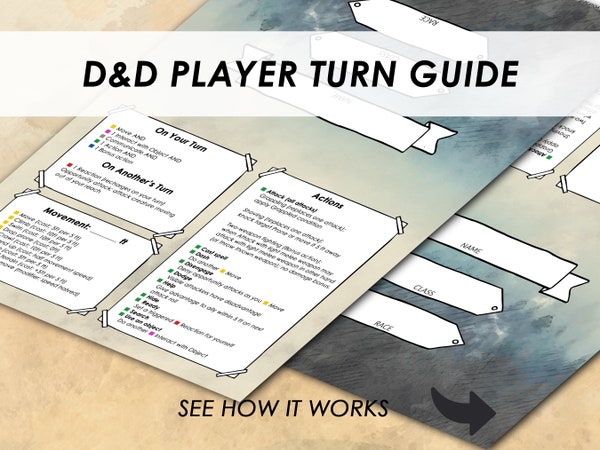 D&D 5e Character Booklet Printable Dungeons and Dragons - Etsy Canada