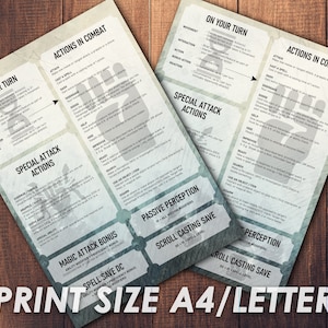 Dnd DM Screen Insert | Dungeon Master Screen | Dnd Accessories ...