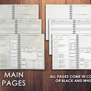 Printable Dnd Character Journal 5e | Dnd Character Sheet | Dnd5e Spellbook | D&amp;D Campaign Notes ...