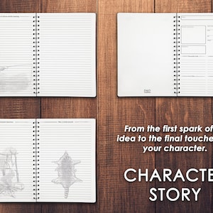 Printable Dnd Character Journal 5e Minimalist | Dnd Character Sheet | D&amp;D Campaign Journal ...