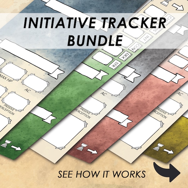 Dnd Player Turn Tracker - Etsy UK