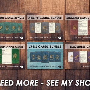 Dnd Blank Monster Stat Cards | Dungeon Master Dnd Accessories | Dnd ...