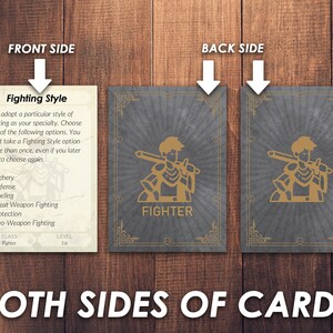 Dnd Fighter Ability Cards | Dnd Player Class Accessories | Dungeons and ...