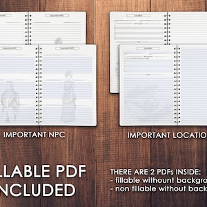 Printable Dnd Character Journal 5e Minimalist | Dnd Character Sheet | D&amp;D Campaign Journal ...