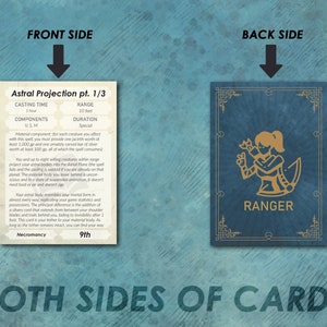 Dnd Ranger Spell Cards | Dnd Spellbook | D&amp;D Printable | Dungeons and ...