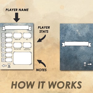 D&amp;D 5e Initiative Tracker | Printable Dungeons and Dragons | Character ...