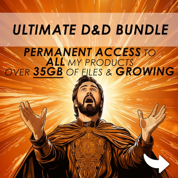 DnD Ultimate Bundle | D&D Dungeon Master Bundle | Ganzer Laden mit Dungeons and Dragons | Digitaler Download | D- und D 5e-kompatibel