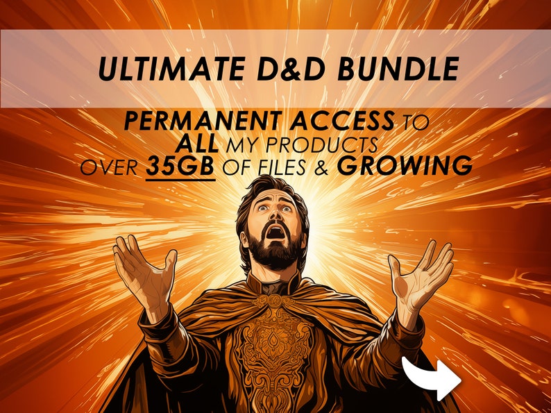 DnD Ultimate Bundle D&D Dungeon Master Bundle Whole Store of Dungeons and Dragons Digital Download D and D 5e Compatible image 1