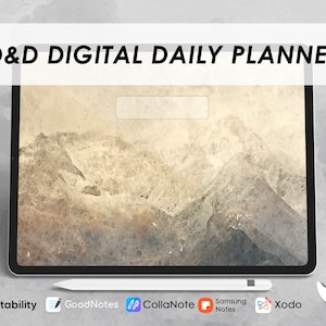 D&D Tagesplaner 2023 | iPad Planer | Tagesplaner | Notability Planer | Digitales Tagebuch | Dungeons and Dragons Pathfinder