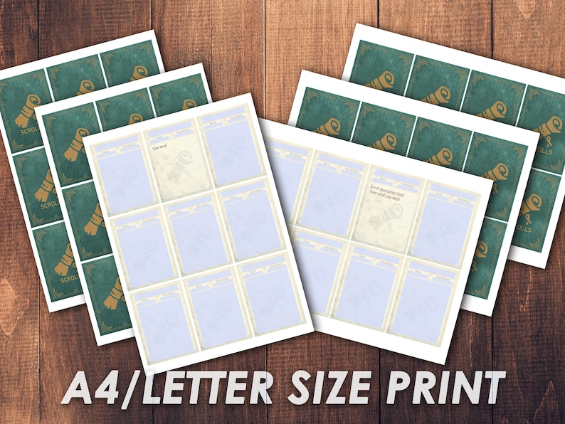 Dnd Spell Scrolls Dnd Accessories Custom Magic Scroll Etsy Australia