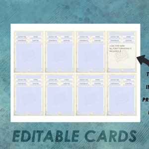 Dnd Bard Spell Cards | Dnd Spellbook | Printable | D&amp;D Accessories ...