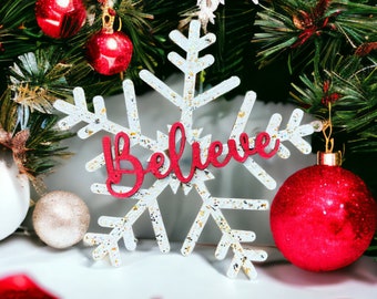 DIGITAL FILE -Snowflake Believe Design