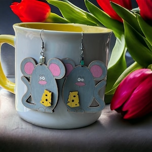 DIGITAL FILE Mouse Earrings FILE